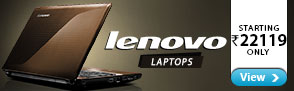 Lenovo Laptops from Rs.22119