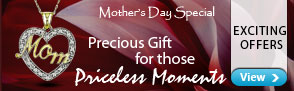Mother's Day special discounts on Diamond jewelry