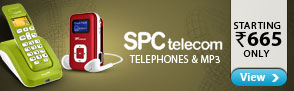 SPC telephones & MP3 starting Rs 665 only