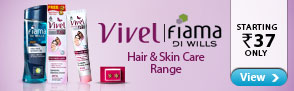 Hair & Skin care range from Fiama Di Wills and Vivel Starting Rs.37 Only
