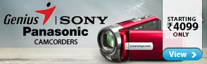 Camcorders Starting @ Rs.4099