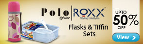 Upto 50% off on Flasks & Tiffins sets from Polo & Roxx