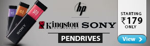 Pendrives by HP, Sony, Kingston and more starting Rs.179 Only