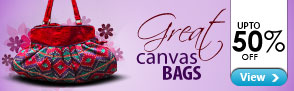 50% off Canvas Bags