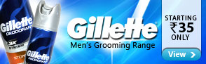 Gillette Men's Range @ Rs.35