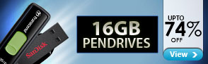 Upto 74% off 16 GB Pendrives