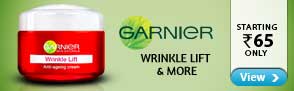 Garnier starting Rs.65