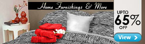 65% off Home Furnishing & More