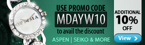 Watches from Aspen, Seiko & more - Additional 10% off