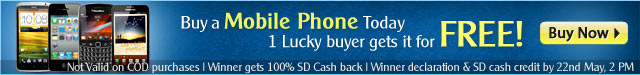 Buy a mobile phone today; one lucky buyer gets  it for free!