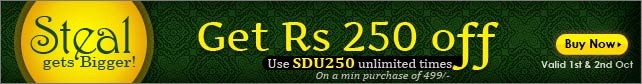 Rs 250 off on min purchase of Rs 499