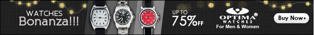 Up to 75% off Optima watches