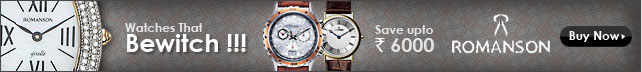 Save up to Rs 6000 at Romanson watches