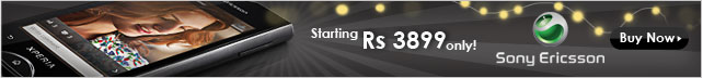 Sony Ericsson mobiles - starting Rs 3899
