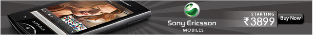 Sony Ericson Mobiles Starting at Rs.3899