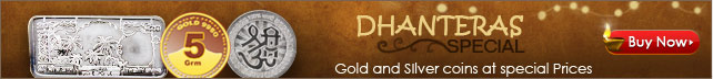 Dhanteras Special Gold & Silver Coins