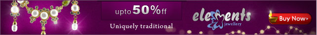Upto 50% off Elements Jewellery