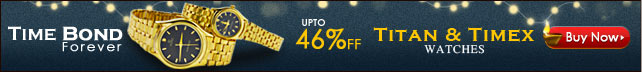 Upto 46% off Titan & Timex couple watches