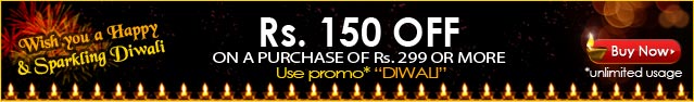 Happy Diwali - Rs 150 off on 299 or more