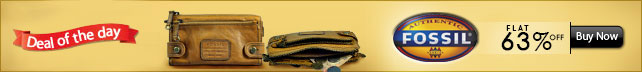 Flat 63% off - Fossil wallets