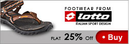 Lotto footwear -Flat 25% off