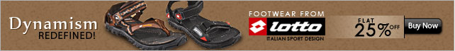 Lotto footwear -Flat 25% off