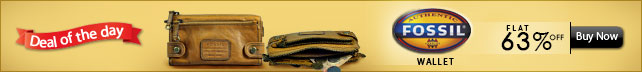 Flat 62% off Fossil Wallet