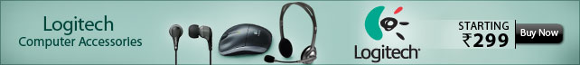 Logitech Computer Accessories starting at only Rs.299