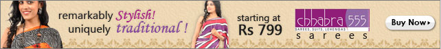 Chhabra 555 Sarees - starting Rs 799