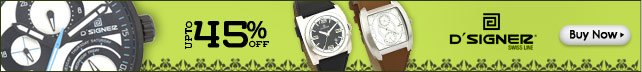 Up to 45% off - D'signer watches