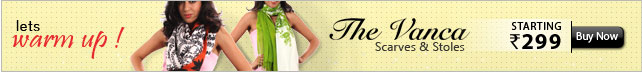 Vanca Scarves - Starting Rs. 299