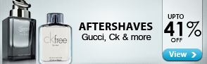 Upto 41% off Aftershaves