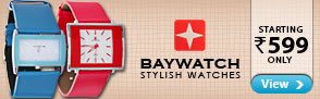 Baywatch Stylish Watches starting at Rs.599