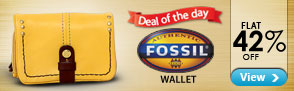 Deal of the Day! Flat 42% off Fossil Wallet