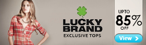 Upto 85% off tops from Lucky Brand