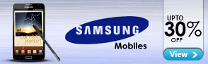 Upto 30% off Samsung Mobiles