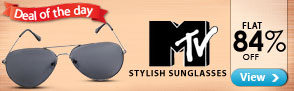 Flat 84% off MTV Sunglasess