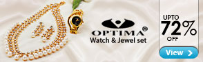 Upto 72% off Optima Watch and Jewel set