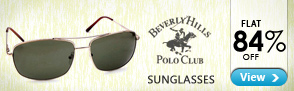 Flat 84% off Beverly Hills Polo Club Sunglasess