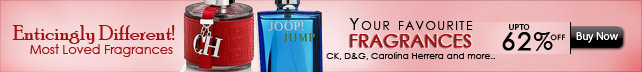 Upto 62% off Most Favorite Fragrances