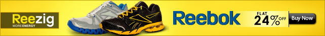 Flat 24% off Reebok Reezig Shoes