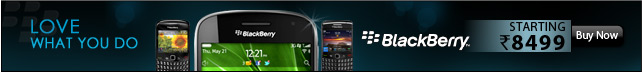 BlackBerry Mobiles starting at Rs.8499
