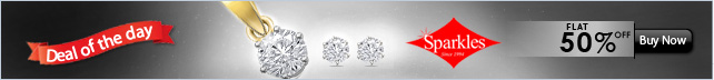 Deal of the day - Upto 50% off Sparkles Diamond Jewelry 