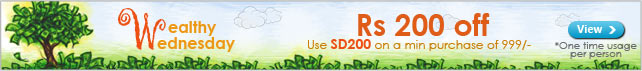 Rs 200 off on min purchase of 999