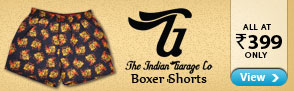 Indian Garage Boxer Shorts - All at Rs. 399