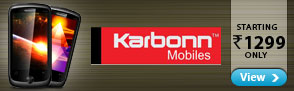 Karbonn Mobiles - Starting Rs. 1299