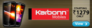 Karbonn Mobiles Starting at Rs.1279.