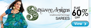 Flat 60% off Satyavee Sarees