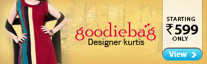 Designer Kurtis from Goodiebag Starting at Rs.599 only!