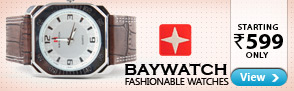 Baywatch Fashionable Watches starting at Rs.599 only! 